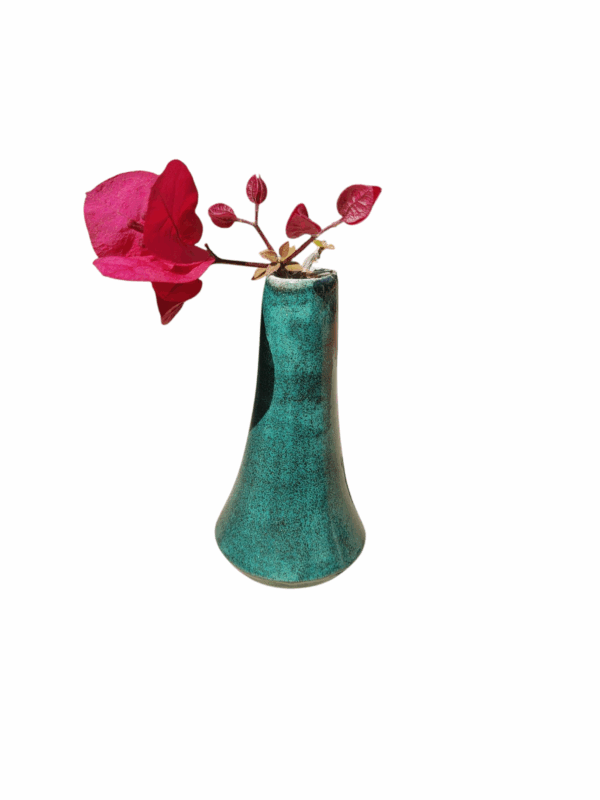 Florero Aguamarina