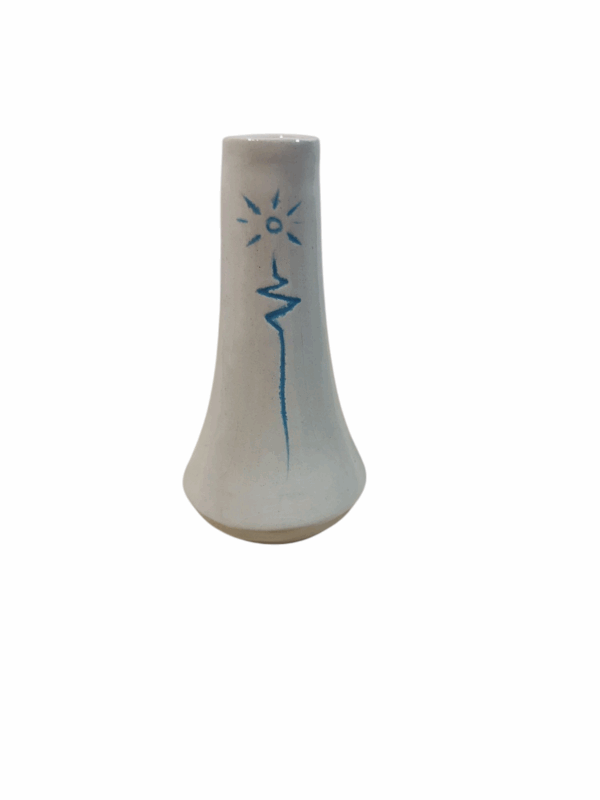Florero Luz Azul